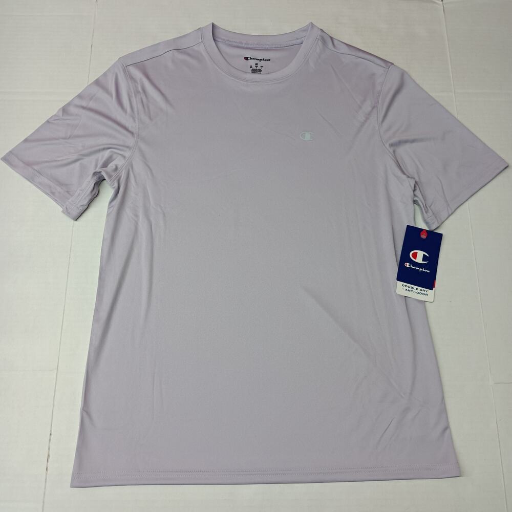 Champion Men's Double Dry Anti-Odor T-Shirt Size M Purple